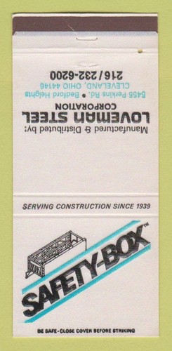 Copertina matchbook safety - copertina,